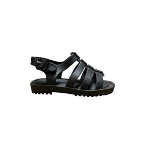 Mini Melissa Toddler Black Ankle Strap Sandal Size US 6 UK 6 EU 21 Beach Side.